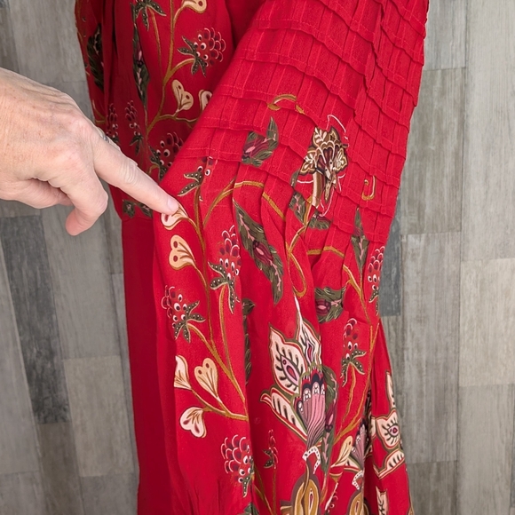 Farm Rio Berry Red Maxi Dress NWT - Picture 12 of 16